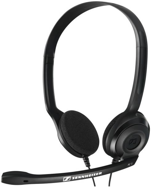 MICROSOFT Cuffie a padiglione Sennheiser per PC con microfono e due cavi jack 3.5 mm